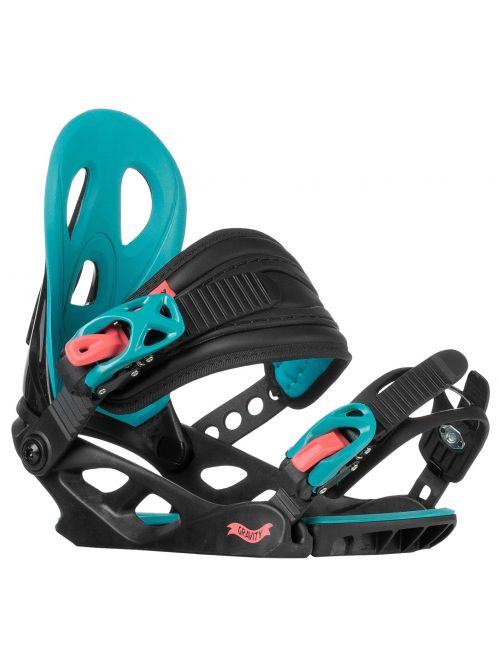 Vázání Gravity G1 Jr black/pink/teal 22/23