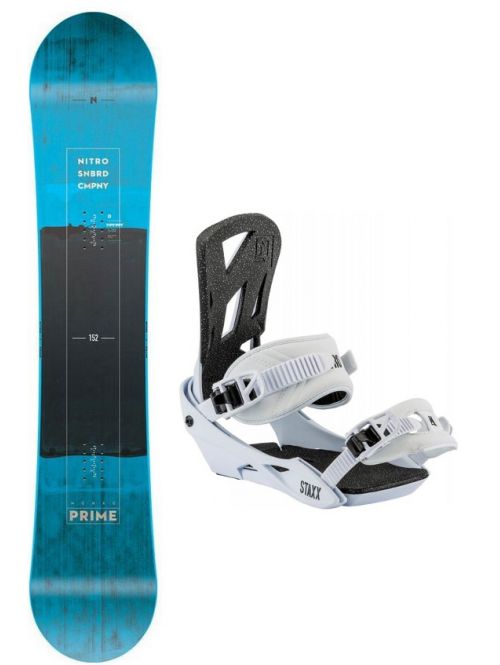 Snowboard set Nitro Prime 18/19 blue  wide