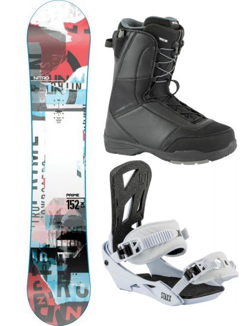 Snowboard komplet Nitro Prime 21/22 collage
