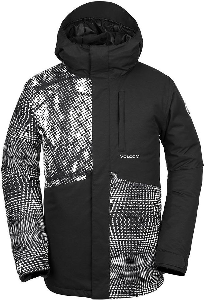 burnt It's cheap Subordinate Pánská zimní bunda Volcom 17 Forty Ins black white Snowboard e-shop