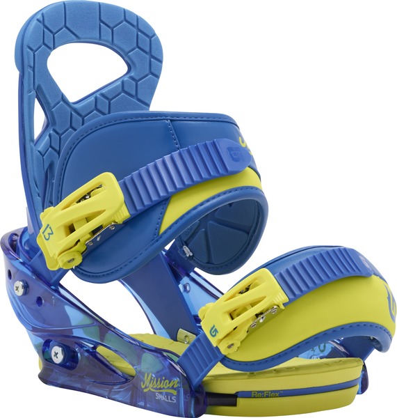 burton boys mission smalls snowboard binding 2015-2016 Kids' - Blue its the golden ticket to chasing it all Burton Mission Smalls Bindingen |