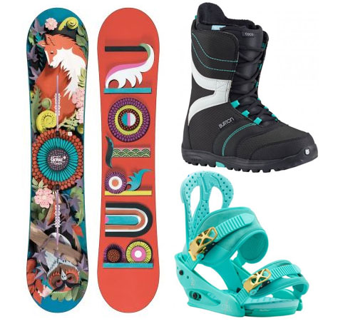Dámský snowboard komplet Burton Genie 17/18