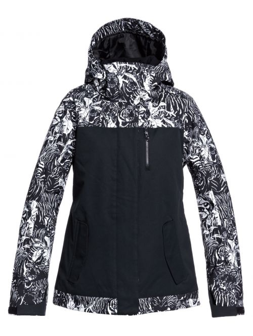 Bunda Roxy Jetty Block True Black Tiger Camo