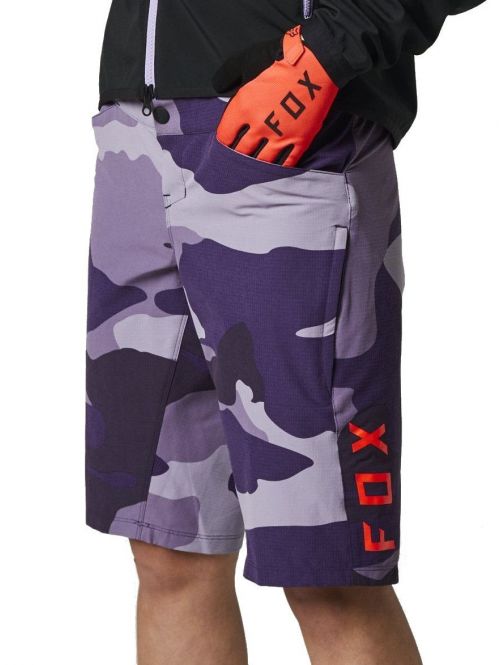 Dámské cyklo kraťasy Fox Ranger Shorts Camo Dark Purple