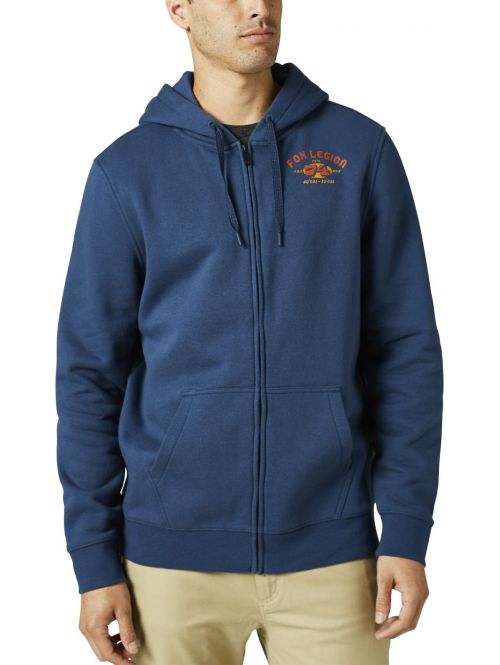Mikina Fox At Bay Zip Dark Indigo