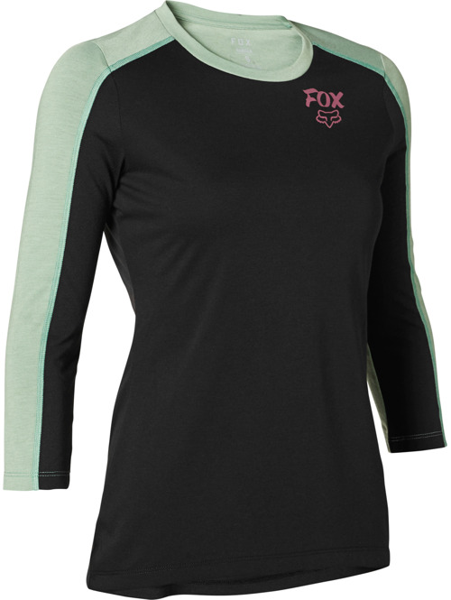 Dámský cyklo dres Fox Ranger Dr 3/4 Black/Green