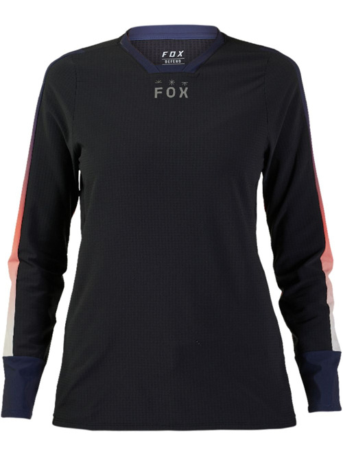 Dámský cyklo dres Fox Defend Ls Thermal Lunar Black