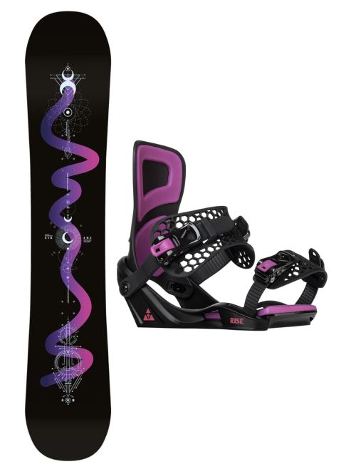 Snowboard set Gravity Sirene black 23/24