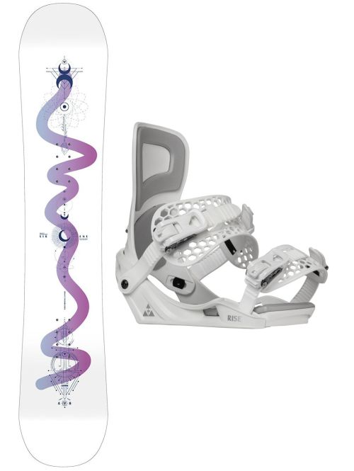 Snowboard set Gravity Sirene white 23/24