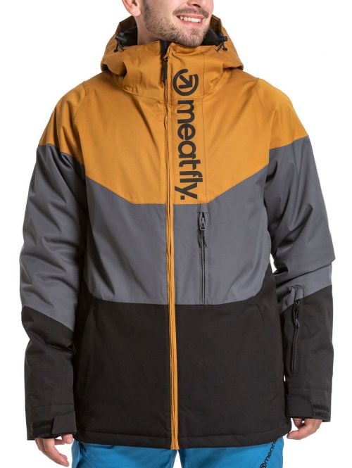 Pánská bunda Meatfly Hoax Premium Wood Dark Grey Black