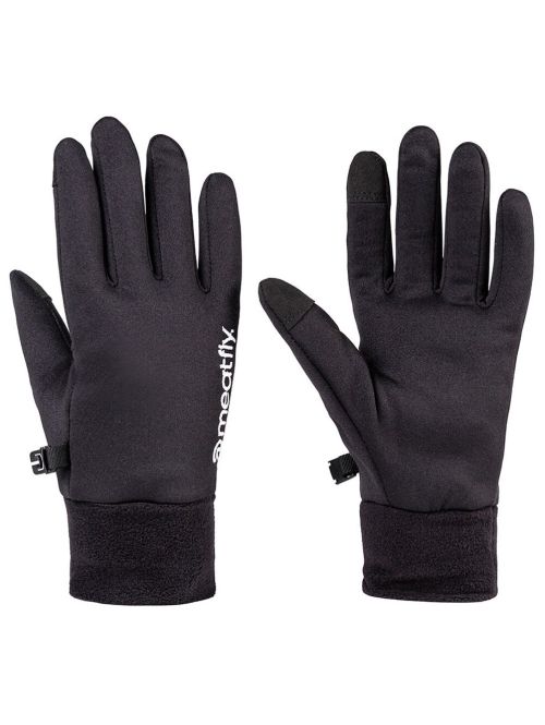 Rukavice Meatfly Mens Powerstretch Black White
