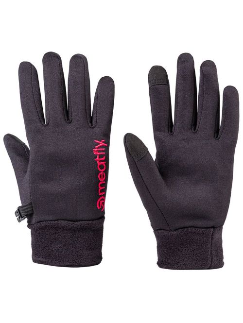 Rukavice Meatfly Ladies Powerstretch Black Pink