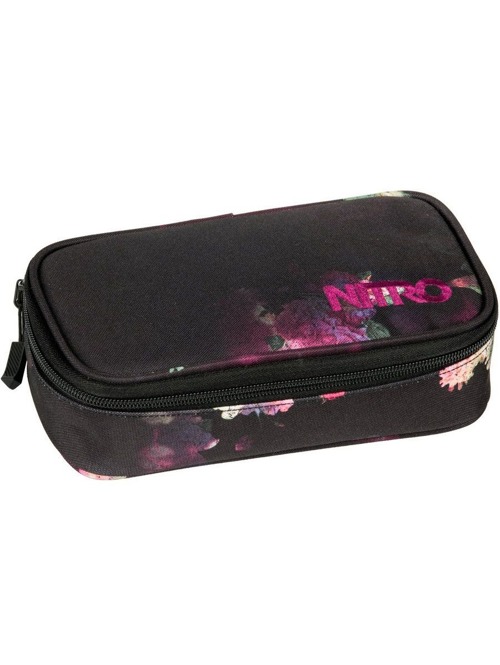 Školní penál Nitro Pencil Case XL black rose