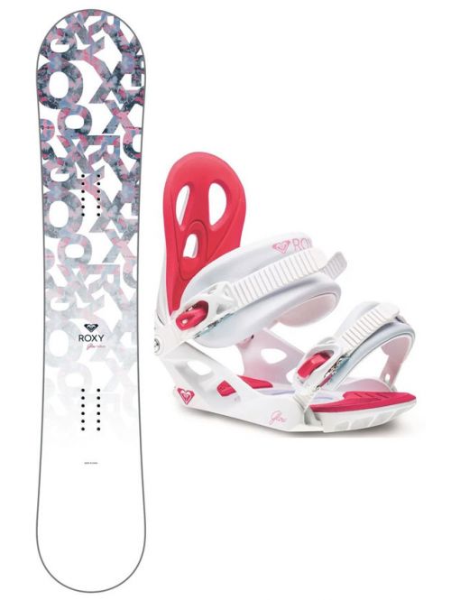 Snowboard set Roxy Glow board 20/21