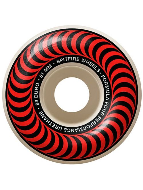 Kolečka Spitfire F4 Classic red 99DU