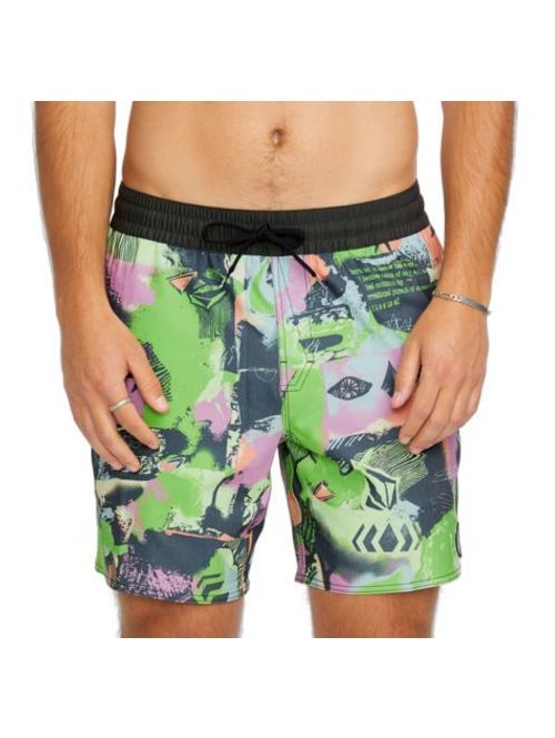 Plavky Volcom Unite Stoney Trunk 17 Steel Purple